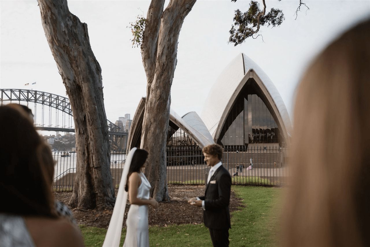 Bennelong Lawn elopement with The Elopement Collective and Jason Corroto wedding photography ⌘