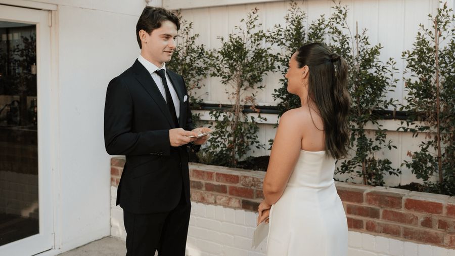 Writing your own vows, and making them meaningful
