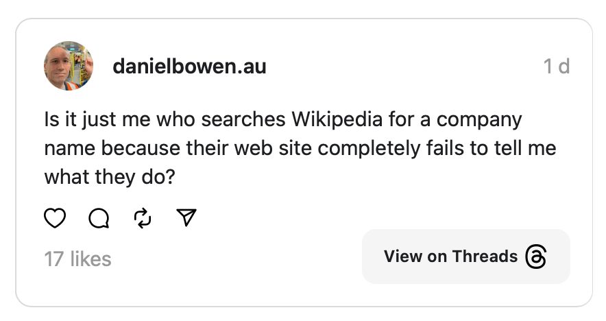 Screenshot from Daniel Bowens Threads account [⌘](https://ik.imagekit.io/withers/Threads_Screenshot_of_Daniel_Bowen_s_account_MzX5I9YjI)