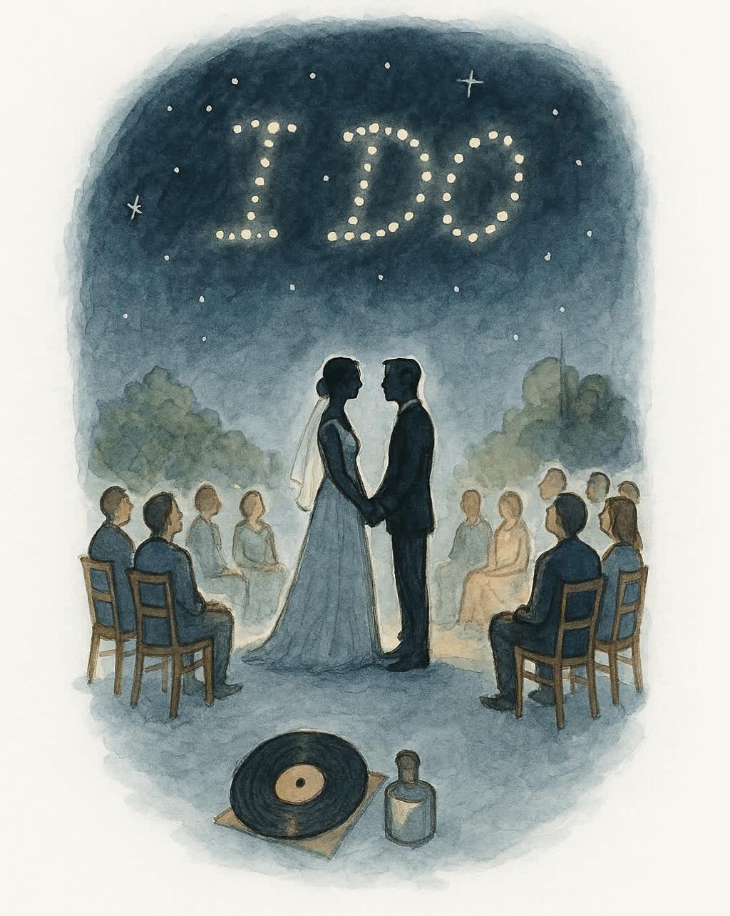 A drone show at your wedding ⌘