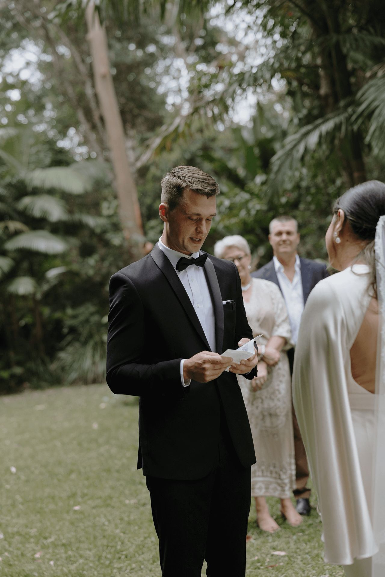 Exchanging wedding vows with Josh Withers, photographed by George Bowden and The Elopement Collective ⌘