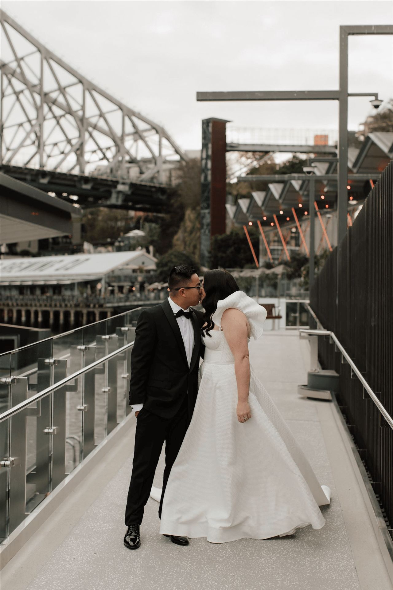 Legals only marriage ceremony in Brisbane at the Howard Smith Wharves with The Elopement Collective ⌘
