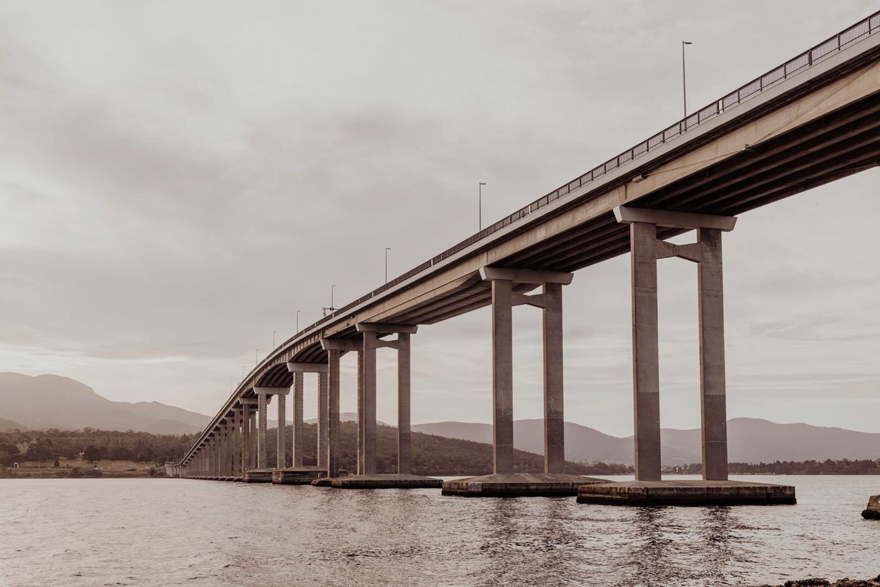 Tasman Bridge over the River Derwent, photographed in 2025 on the 50th anniversary of the disaster. Photographed by Josh Withers. ⌘