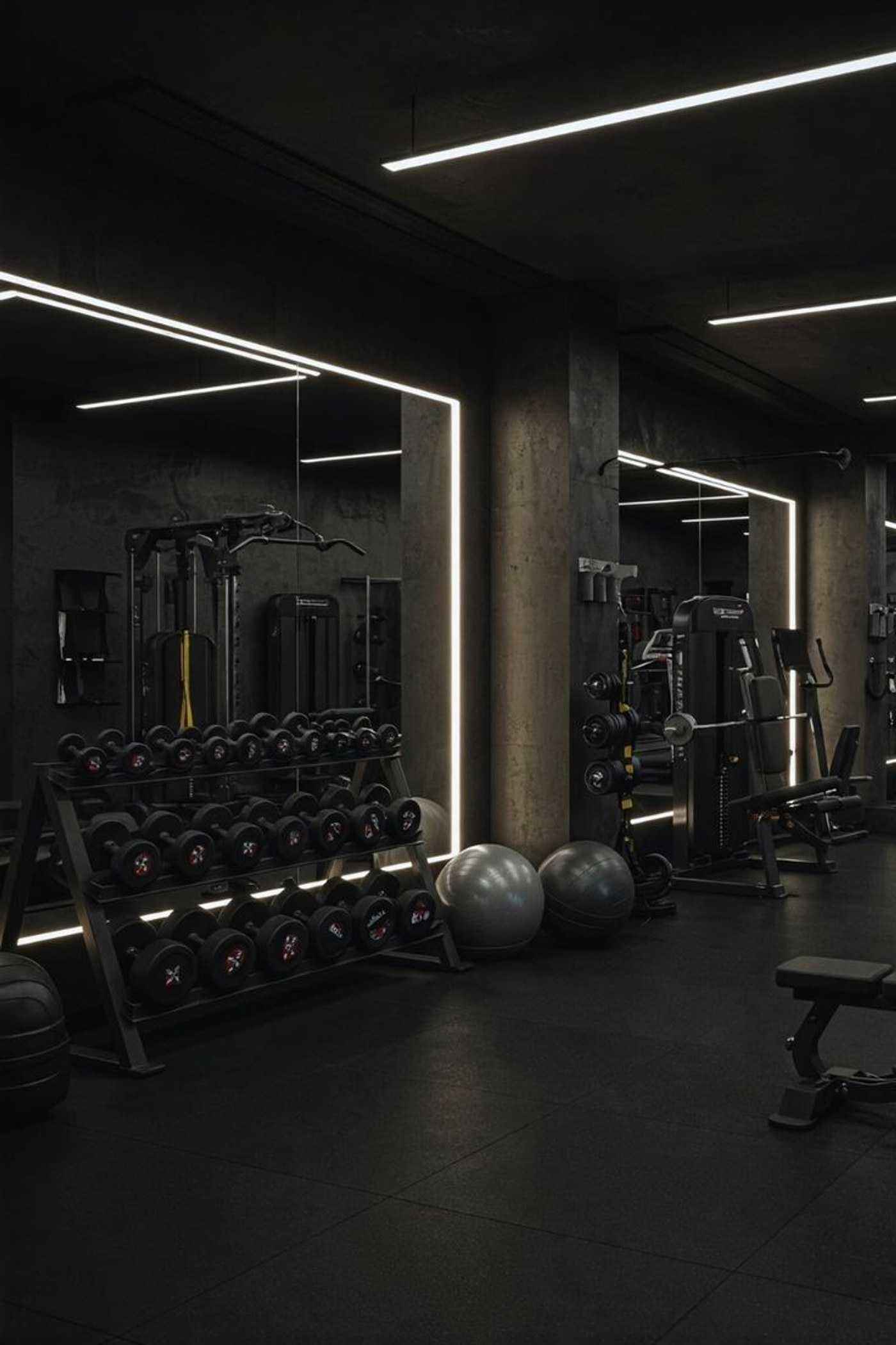 Ambiente de academia onde a Camiseta Performance pode ser usada