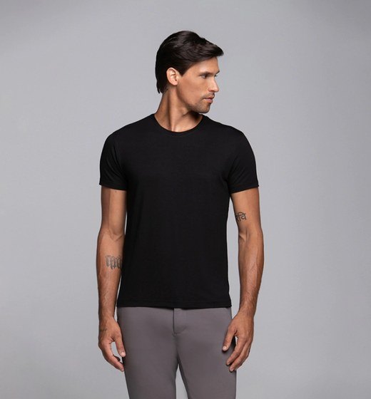 Camiseta Modal Tech preta