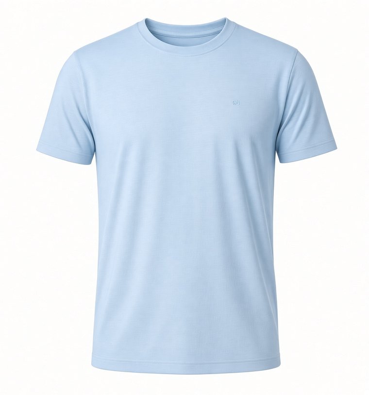 Mockup da Camiseta Essencial azul