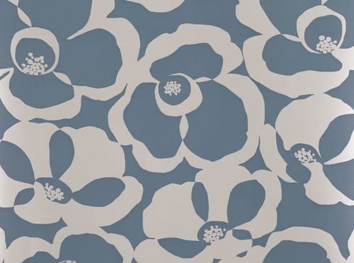Makela Mono Wallpaper Chambray-w530/05
