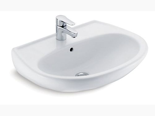 Brive Wall-mount lavatory with single faucet hole