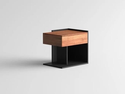 ESSIMETRI Side Table Walnut RIGHT