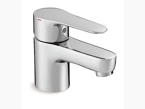 July Single-control lavatory faucet with lever  handle without drain in polished hrome
