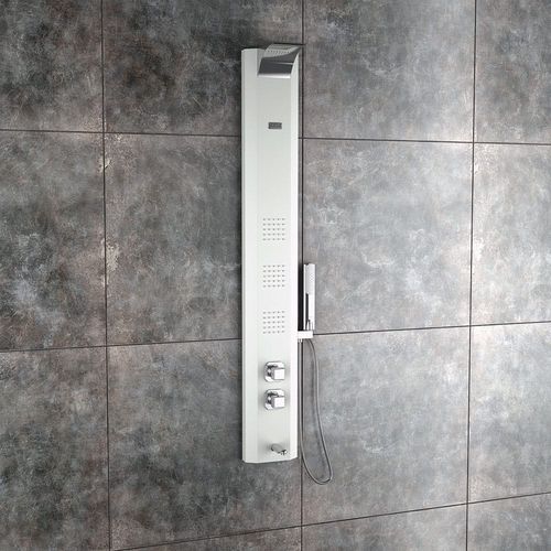 Monet White Shower Panel – Thermostatic