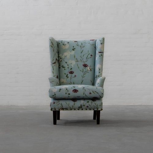 Candolim Fabric Wingback Chair-1
