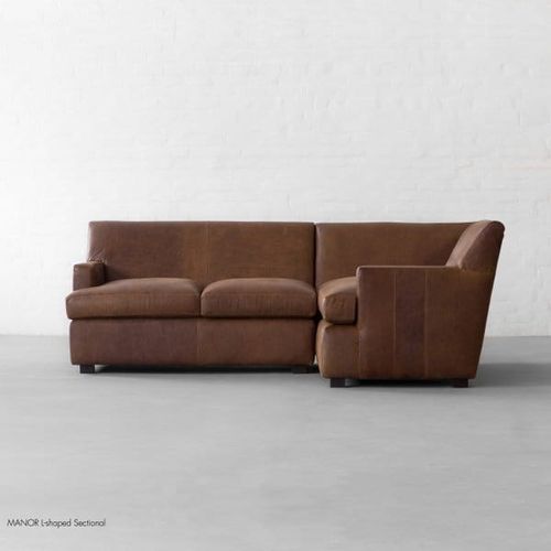 Manor Leather - L Shape Sectional