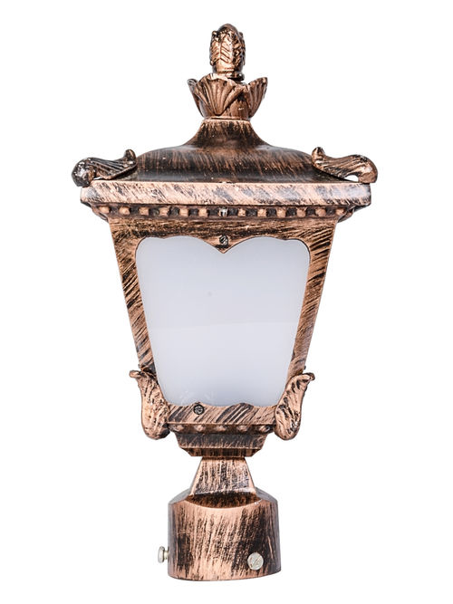 Classic gate light in antique copper finish …