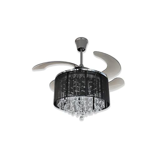 Dew Drops Black – Crystal Ceiling Fan