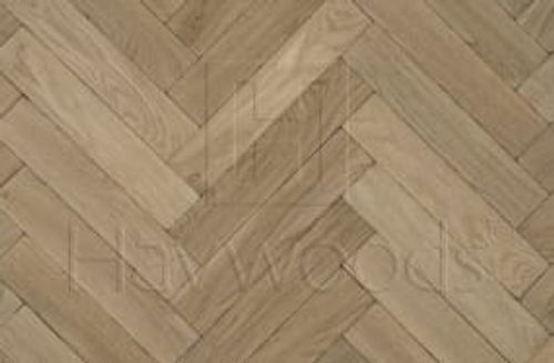 RECM1002 Solid Tumbled Oak Herringbone Rustic Grade 70mm x 350mm Solid Wood Flooring