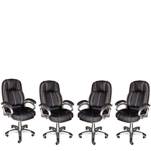 LILLY Black Golden Stitch Directors, Executive, Boss, conference high back office chair
