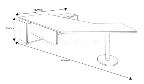 Iplus 8 Ft. Contemporary Office Table - Bctp-19 2.5