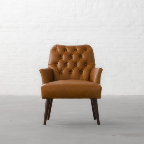 Milan Tufted Leather Armchair Collection-4