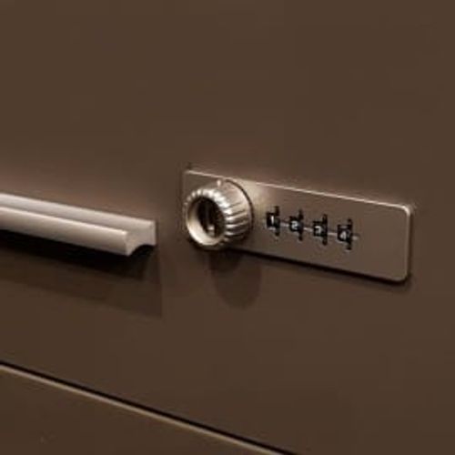 Combination Lock 4 Digit - Zinc Wood