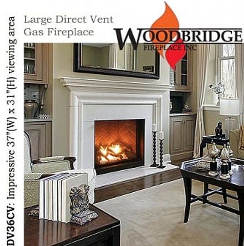 Dv36cv-e Large Gas Fireplace