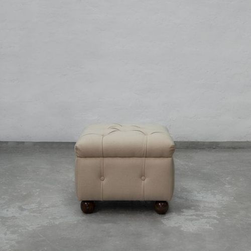 Chesterfield Fabric Ottoman-1