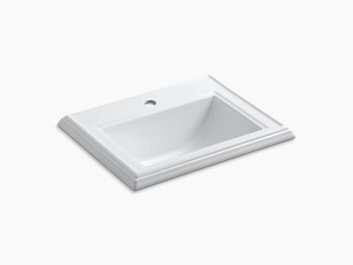 Memoirs Self-rimming lavatory with single faucet hole
