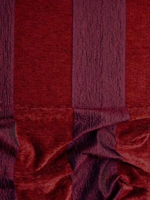 Chenille Doubleface Stripe Coord. Brick-52115
