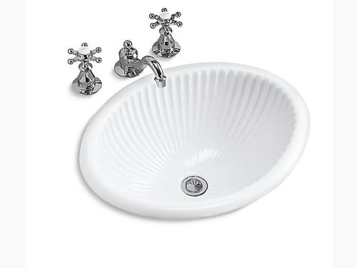 Linia Self-rimming lavatory without faucet hole
