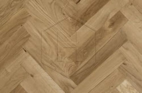 HW078 Gold Leaf European Oak Herringbone Rustic Grade 70mm x 350mm Solid Wood Flooring