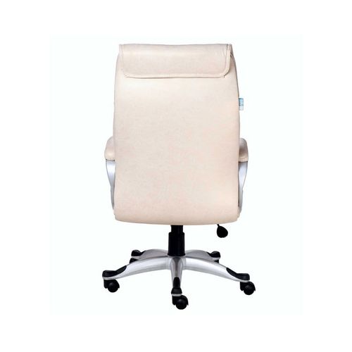 The Doblepiel Executive High Back Chair In Designer Cream Color