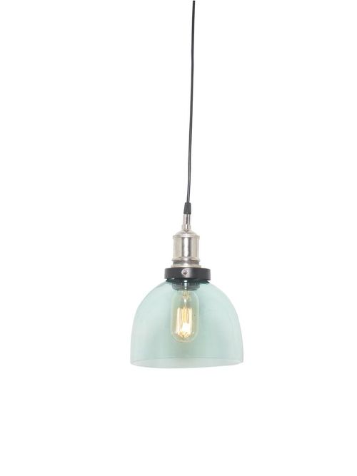 Aqua Blue Modern Glass Pendant Light