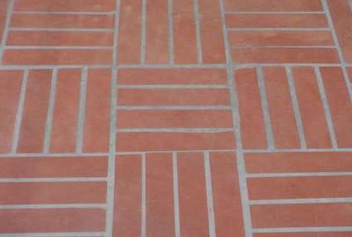 Flooring Brick Red Oak & Splendor - Terracotta & Brown/black       