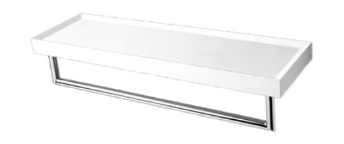 18'' Wall-mount shelf with towel bar
