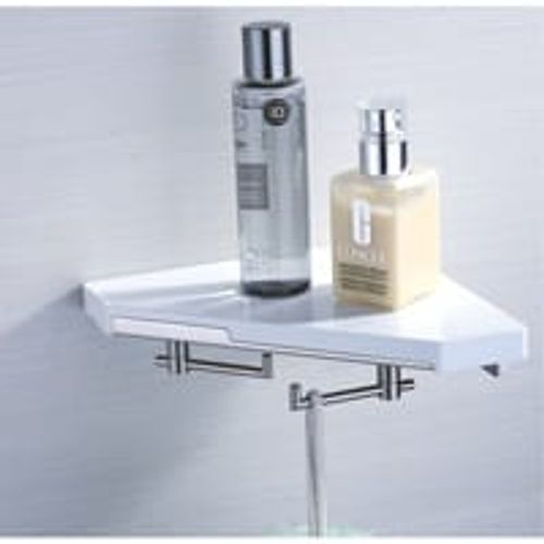 Corner shelf with hook 