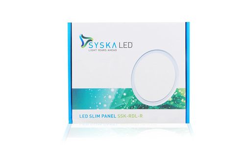 Syska Slim Recessed Panel Light 8W Round