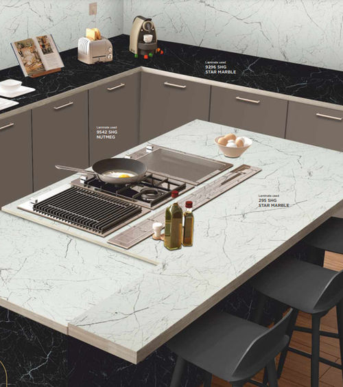 9296 SHG Star Marble 8 ft x 4 ft High Gloss Finish Laminate - 1 mm