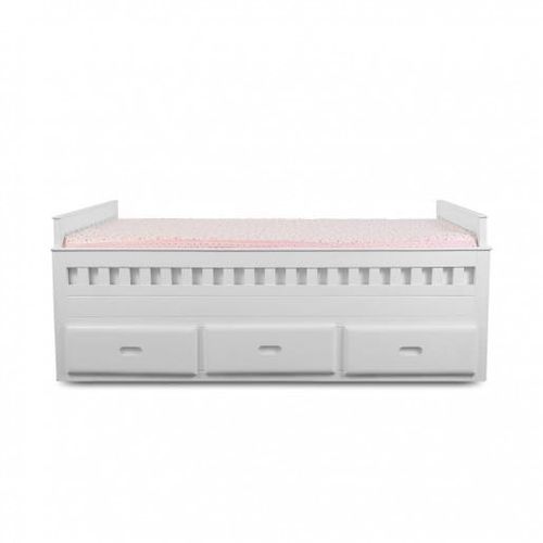 Joey n Me  Chaise White Trundle Bed