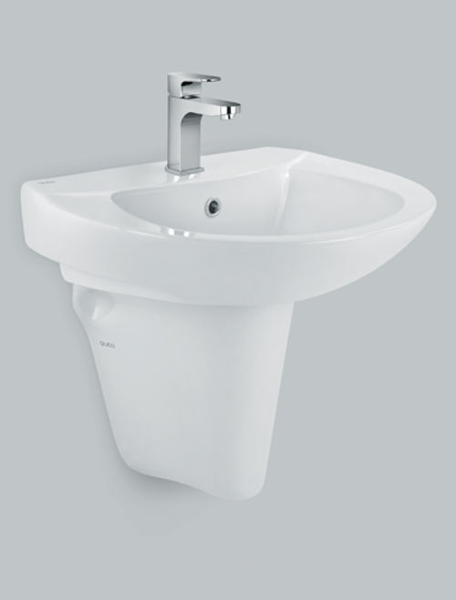 Wall Hung Basin With Half Pedestal Aster Q117110110