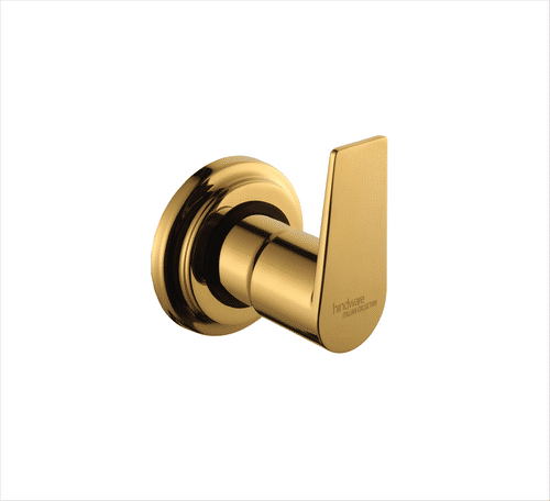 EXPOSED PART KIT OF CONCEALED STOP COCK WITH FITTING SLEEVE, OPERATING LEVER & ADJUSTABLE WALL FLANGE COMPATIBLE WITH IN GOLD