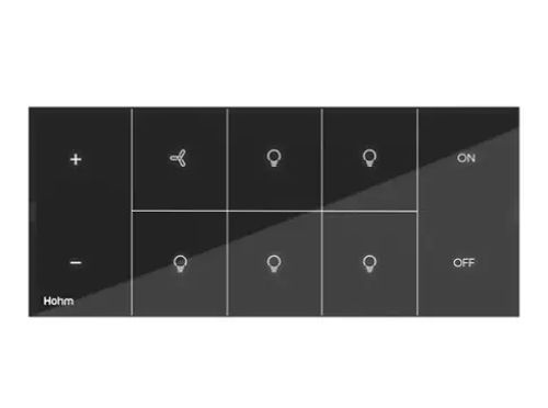 Hohm Vivere 6 M (1 Fan 5 Lights) Glass Integrated Panel,