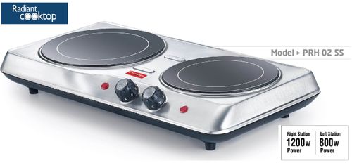Electric Stove Radiant Cook Top -PRH 02 SS 