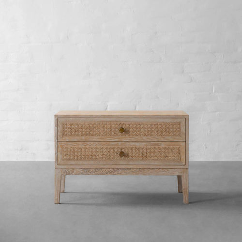 Edward Leather Clad Storage Side Table 2