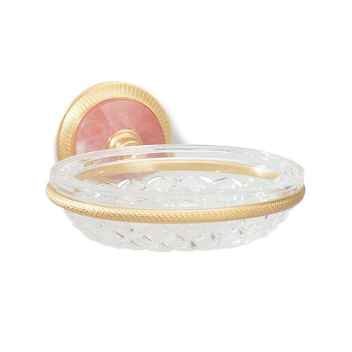 Semiprecious Knurled Soap Dish Holder