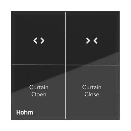 Hohm Vivere 2M Curtain Switch Lights Glass Integrated Panel,