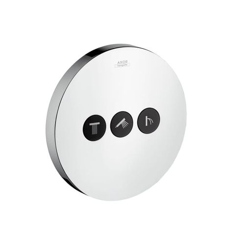 Axor ShowerSelect Round Valve for Concealed Installation for 3 Outlets