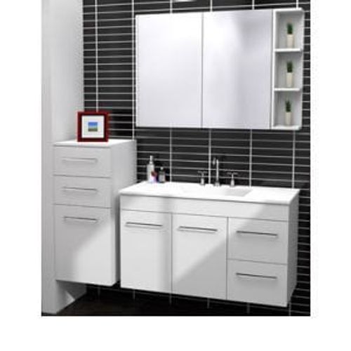 Bargo  Vanity 1050mm Regal Acrylic Top Wall Hung