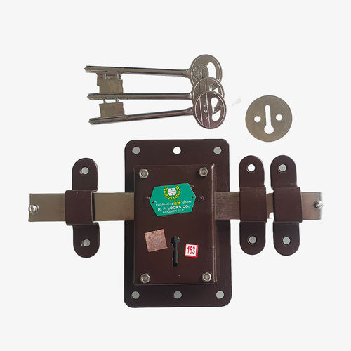 Iron Godown Lock For Double Door (Wooden/Iron)_Godown Lock/ Universal/10T/Pc_0494_140X80X20_3K 3L