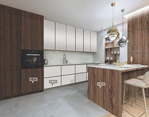 CL 604 Maple Wood 8 ft x 4 ft PVC Laminate - 1 mm