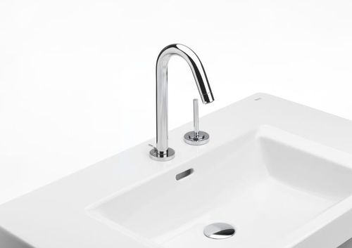 Basin Mixer With Aerator, Pop-Up Waste And Flexible Supply Hoses, Joystick Operated